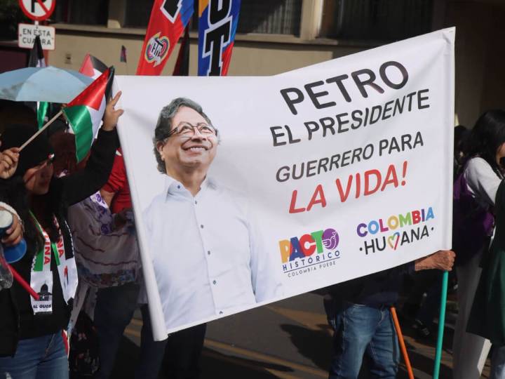 La marcha proPalestina también es una marcha proPetro