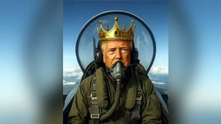 Trump se mofa de las multitudinarias protestas «No Kings» con un vídeo en el que se pone una corona