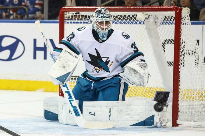 Macklin Celebrini (5 points) leads Sharks over Rangers in OT - The Rink Live | Coverage of youth, junior, high school and college hockey