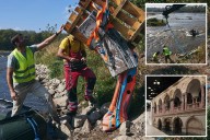 Royal palace destroyed in war resurfaces in Polish river