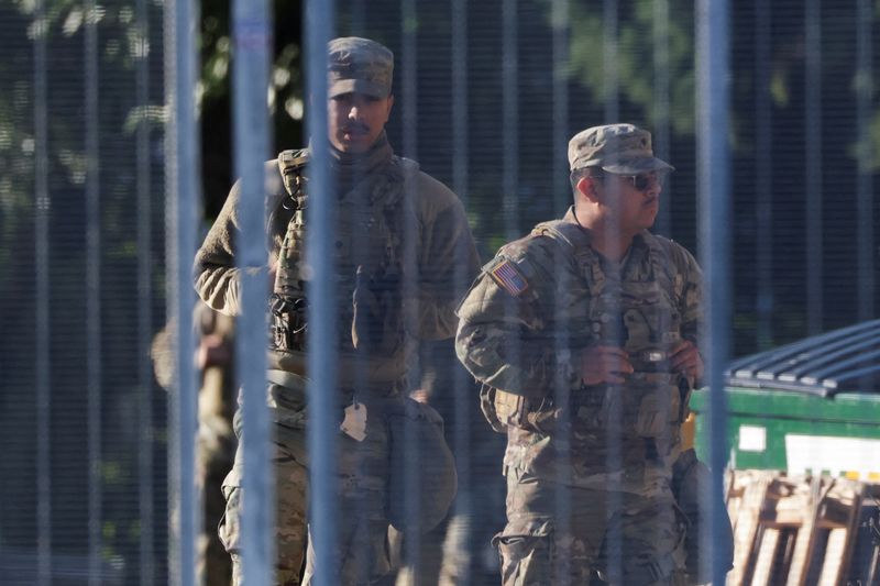 National Guard troops seen at immigration facility near Chicago