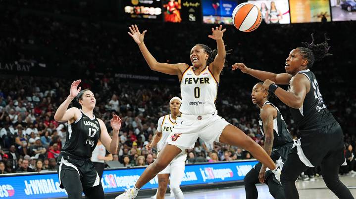 Fever’s Kelsey Mitchell hospitalized for cramps after Game 5 loss to Aces