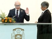 New mayor and council sworn-in at city hall in multicultural ceremony