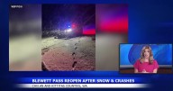 Highway 97 reopens after snow and crashes near Blewett Pass summit