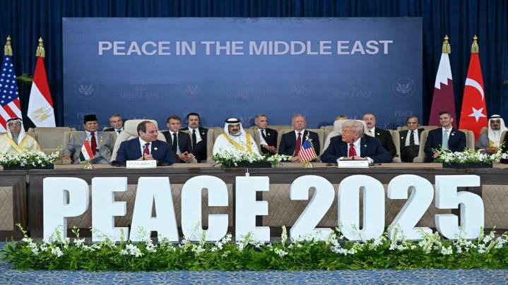 "Tenemos paz en Oriente Medio", dijo Donald Trump en la cumbre sobre Gaza en Egipto