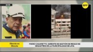 Mario Casaretto sobre incendio en Cercado de Lima: “Es una galería y unos 20 puestos que están siendo consumidos”