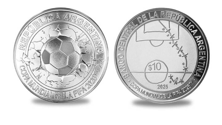 El Banco Central lanza una moneda conmemorativa por el Mundial 2026