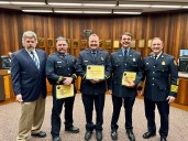 Evansville firefighters honored for service