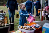 Trick-or-treaters take over Preston Park