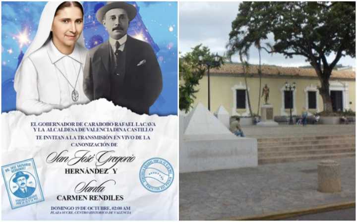 Valencia se unirá al júbilo por la canonización de dos figuras de la Iglesia Católica este 19-Oct 18 de octubre de 2025 | Cultura En varios municipios del estado Carabobo se llevarán a cabo misas y ac