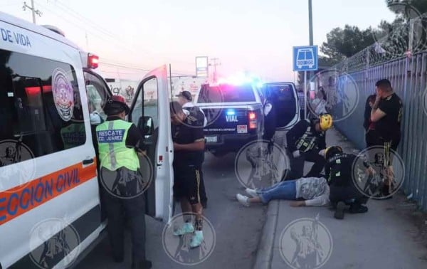Galería.- Choque entre Versa y Altima deja una lesionada