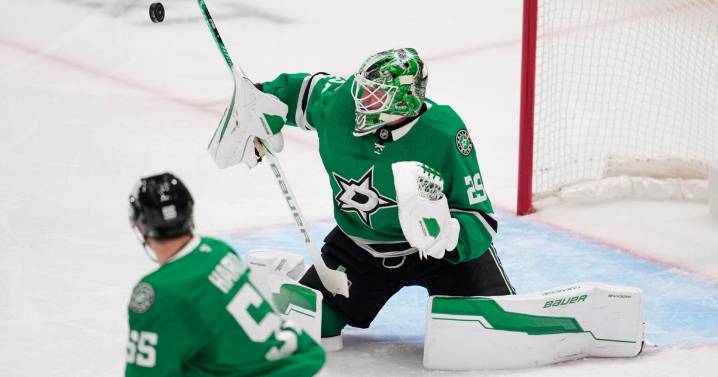 Stars' Jake Oettinger blanks Ovechkin, Capitals in 1