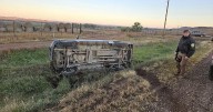Deer causes rollover on county road near Broadus