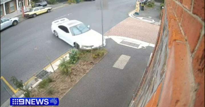 Calls to limit Adelaide CBD to 40km/h after wild crash caught on CCTV