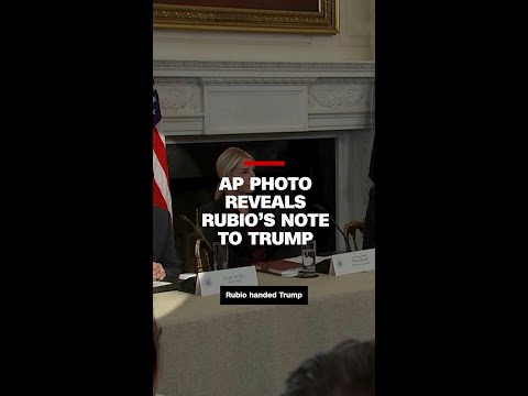 AP photo reveals Rubio’s note to Trump