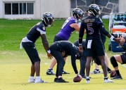 Lamar Jackson: Baltimore Ravens quarterback practices again