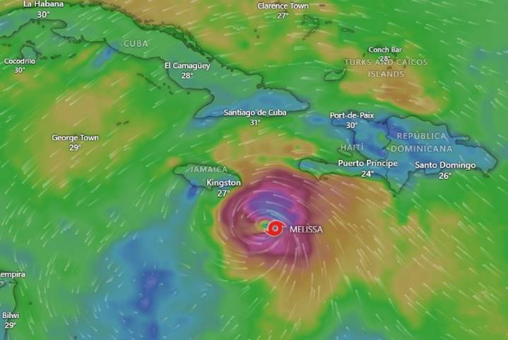 Confirma NHC que Melissa ya es huracán y se intensificará este domingo