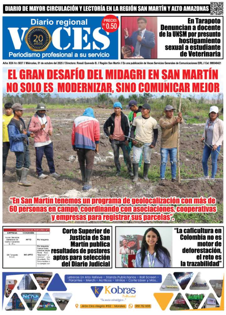 Diario Digital, miércoles 01 de octubre 2025