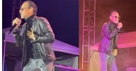 Calienta Marc Anthony su concierto en el Valle al ritmo de la salsa.