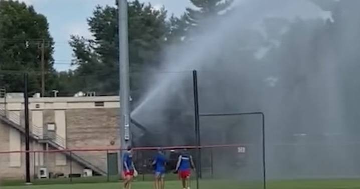 Maryland firefighters charged after flooding baseball field