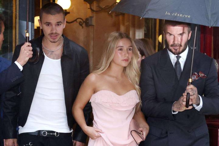 Victoria Beckham's Family Supports the Designer at Paris Fashion Week Show