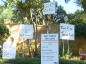 Skeletons turn heads in Mobile traffic dispute