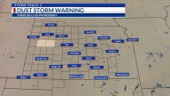 Dust storm warning issued for Logan and Gove counties