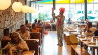 Scenes from Drag Bingo with Bella Da Ball in Palm Springs