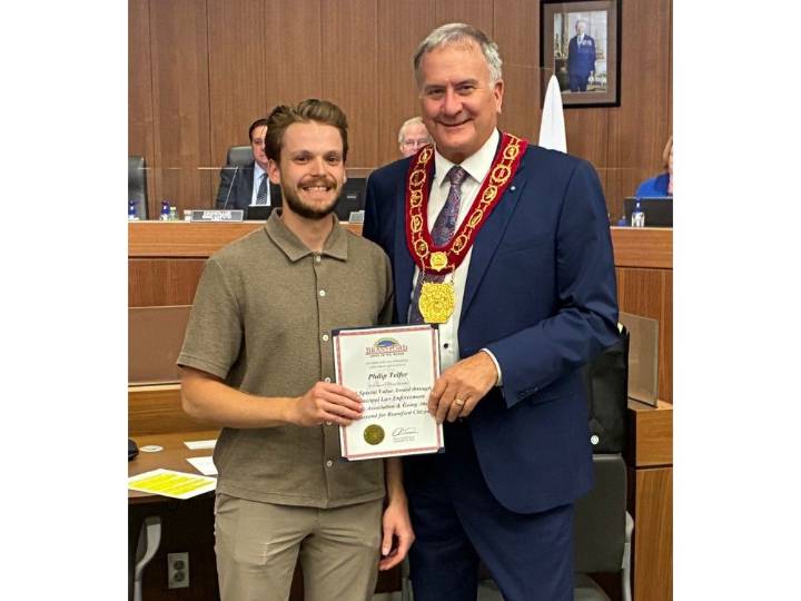 Brantford city council recognizes two of its employees