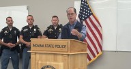 Gov. Mike Braun talks redistricting at Fort Wayne news conference