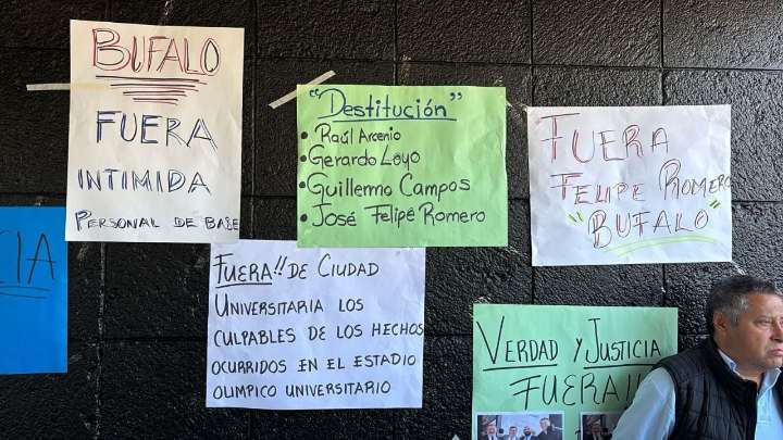 "No somos asesinos”: seguridad de la UNAM protesta