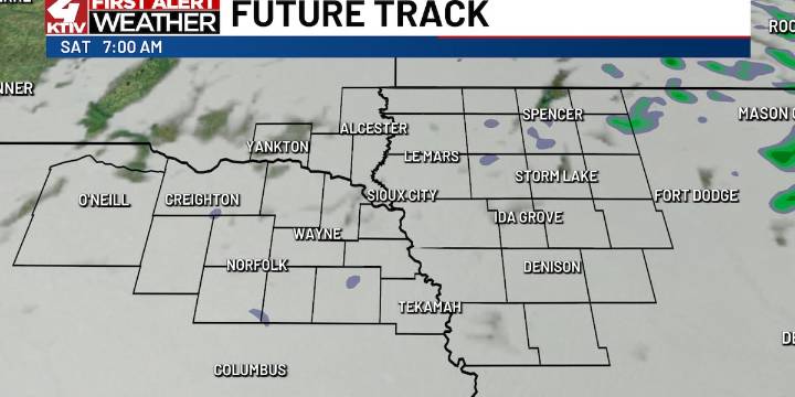 Cloudy this weekend with near-normal temperatures