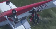 2 rescued after small plane ends up in Everglades