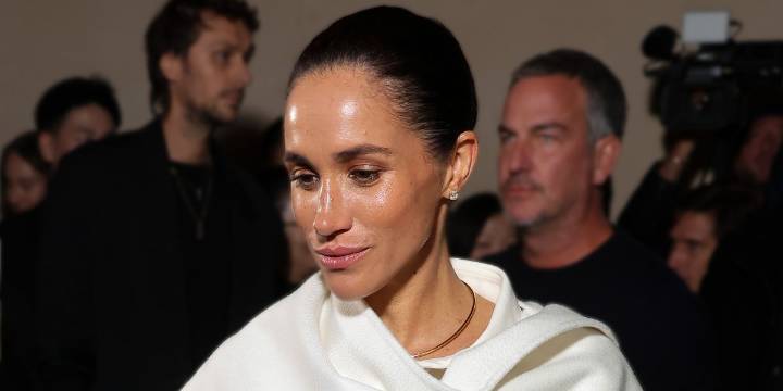 Meghan Markle Hugs Balenciaga's Creative Director After the Paris Fashion Week Show