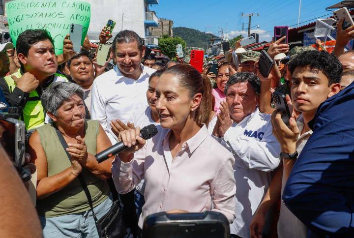 Anuncia Claudia Sheinbaum que este lunes inicia censo de afectaciones por lluvias