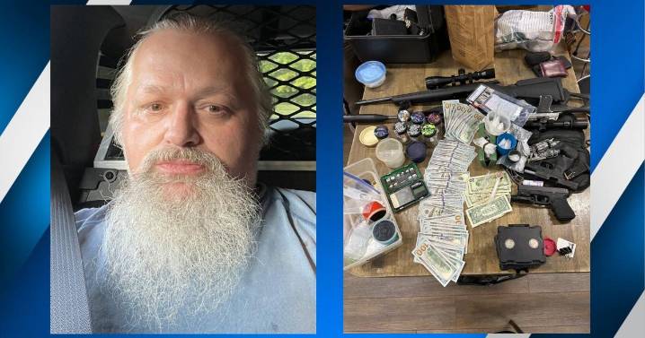 One arrested after drug raid finds meth, guns, and cash, sheriff's office says