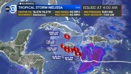 Tropical weather update 2025: Tropical Storm Melissa expected to intensify to a major hurricane in the Caribbean