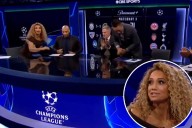 CBS soccer host Kate Scott suffers wardrobe malfunction on live TV