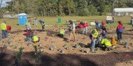 DeLisle Elementary students create habitat at Pecan Grove Landfill
