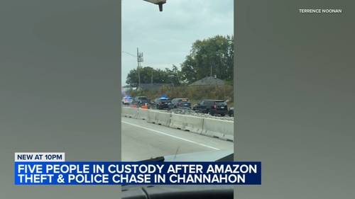 Channahon news: 5 in custody after police chase on I-80 involving U-Haul truck with boxes stolen from Amazon facility: Officials