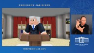 Suspicions Raised As White House Broadcasts Biden Press Conference That Appears To Have Been Shot In Minecraft