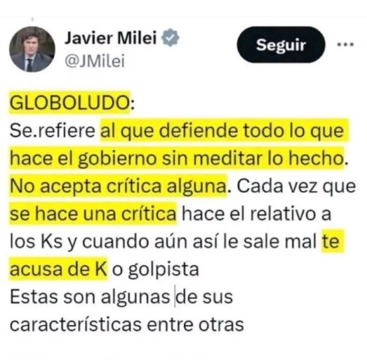 La definición que volvió como boomerang
