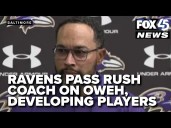 Chuck Smith on Ravens young pass rushers, Oweh trade, more ahead of bye week