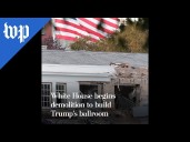 White House begins demolition to build Trump’s ballroom