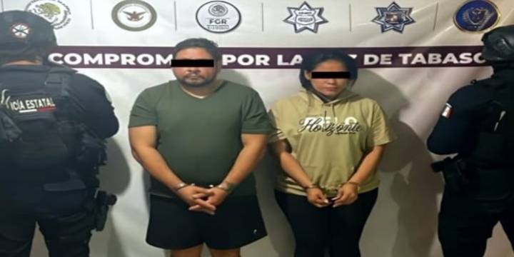 Detienen a “Beto Coca” y “La Señora”, presuntos jefe de plaza y operadora financiera de La Barredora en Tabasco