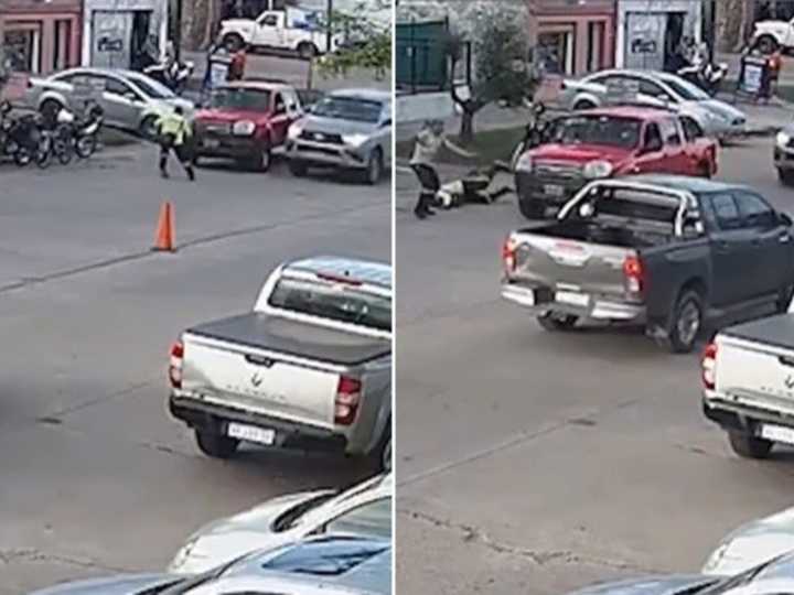 Un joven de 18 años atropelló a un inspector de tránsito para evitar un control y se dio a la fuga