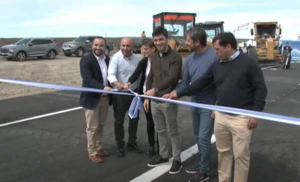 Torres habilitó la traza central de la Doble Trocha que une Trelew y Puerto Madryn