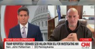 Fetterman Calls Trump’s Reported $230M DOJ Cash Grab ‘Small Ball’