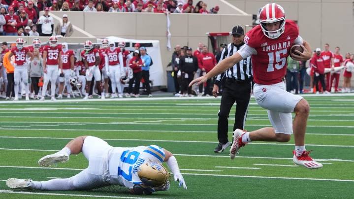 Aiden Fisher's early interception, Mendoza brothers' TD runs help No. 2 Indiana roll past UCLA 56