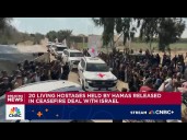 20 living hostages held by Hamas released in ceasefire deal with Israel